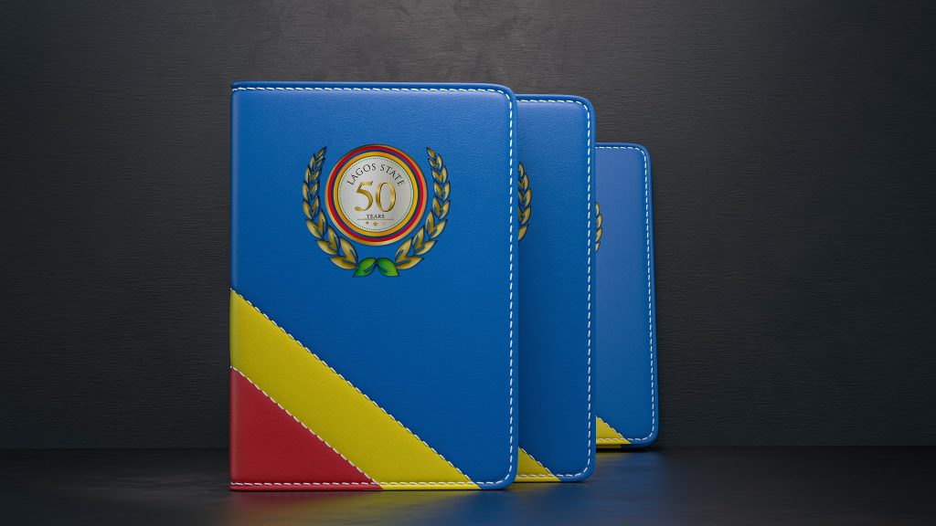 The Lagos Diary is accurately designed to portray Nigeria's commercial capital and is made with premium Lux leather with a touch of gold to mark the state's golden age.