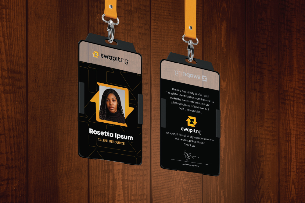 SwapIt ID card samples