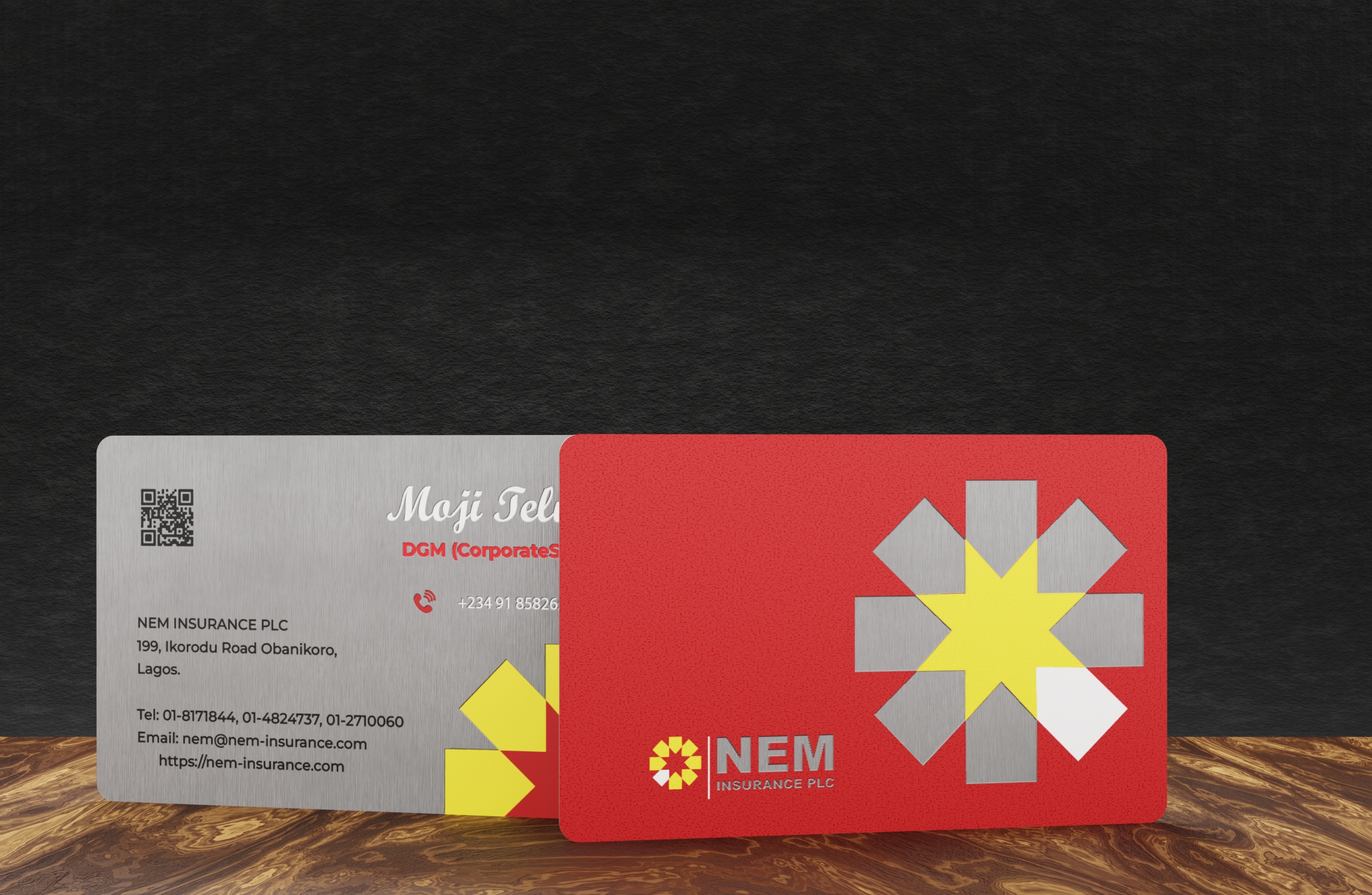 Classic Lustre (with brushed textured effect) Business Cards